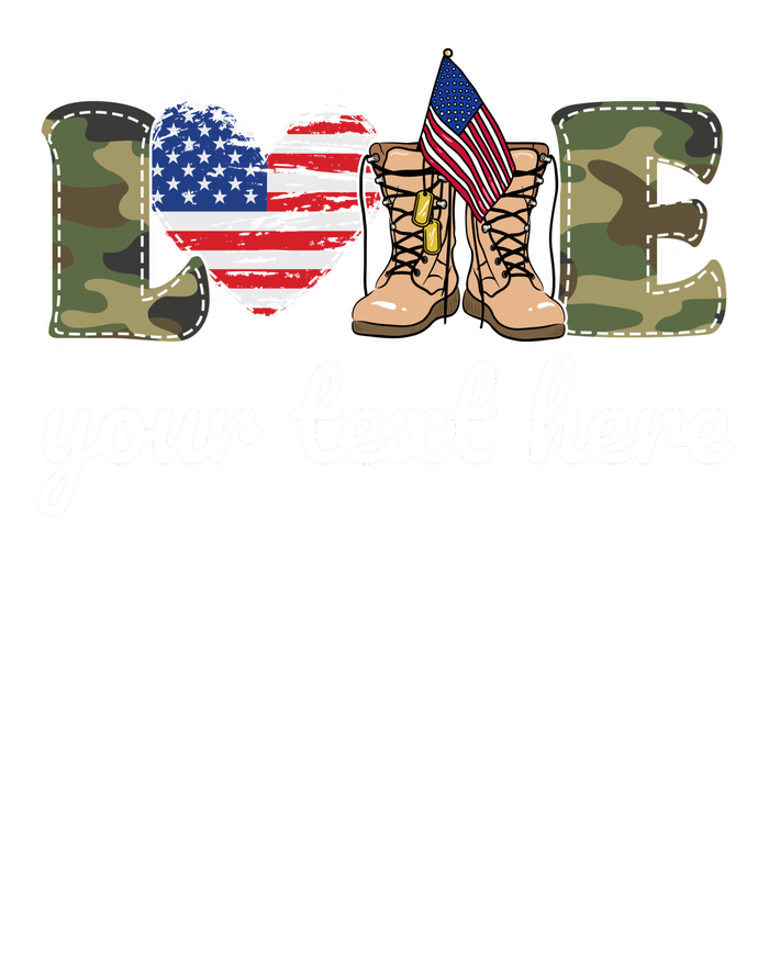 Custom Personalized Love Military T-Shirt