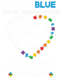 I Wear Blue For My Personalize Custom Text Autism Tank Top