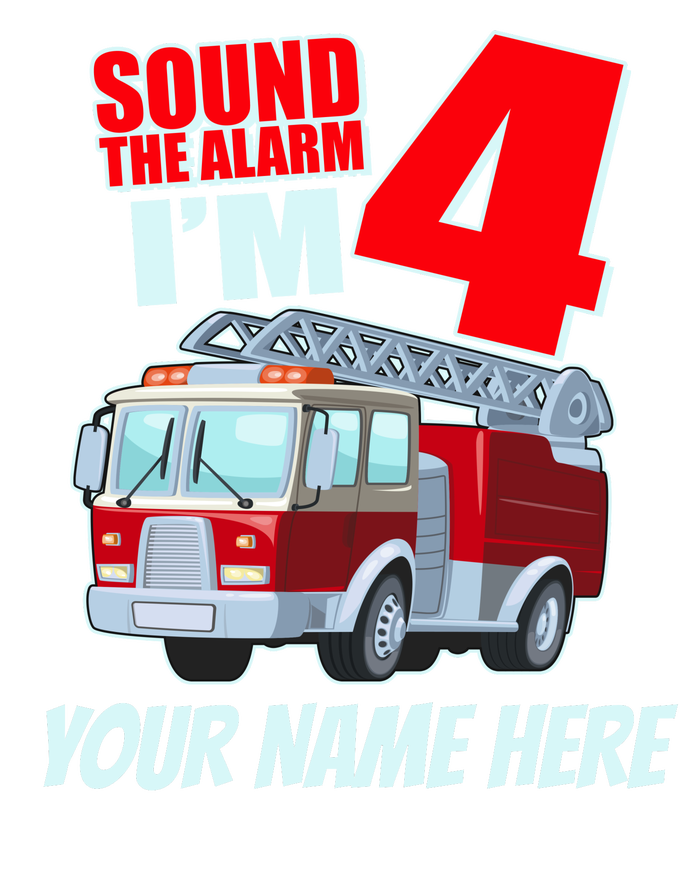 Personalized Custom Name Cute Funny Sound The Alarm I'm 4 Four Tall Sweatshirt