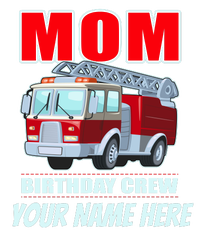 Personalized Custom Name Cute Funny Mom Birthday Crew Firetruck Tall Long Sleeve T-Shirt