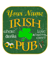 Personalize Irish Pub St Patricks Day Custom Womens California Wash Sweatshirt