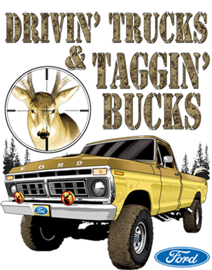 Ford Drivin Trucks & Taggin Bucks Women's Perfect Tri Rocker Tank