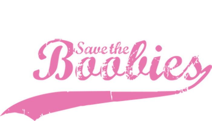 Save The Boobies Retro Breast Cancer T-Shirt