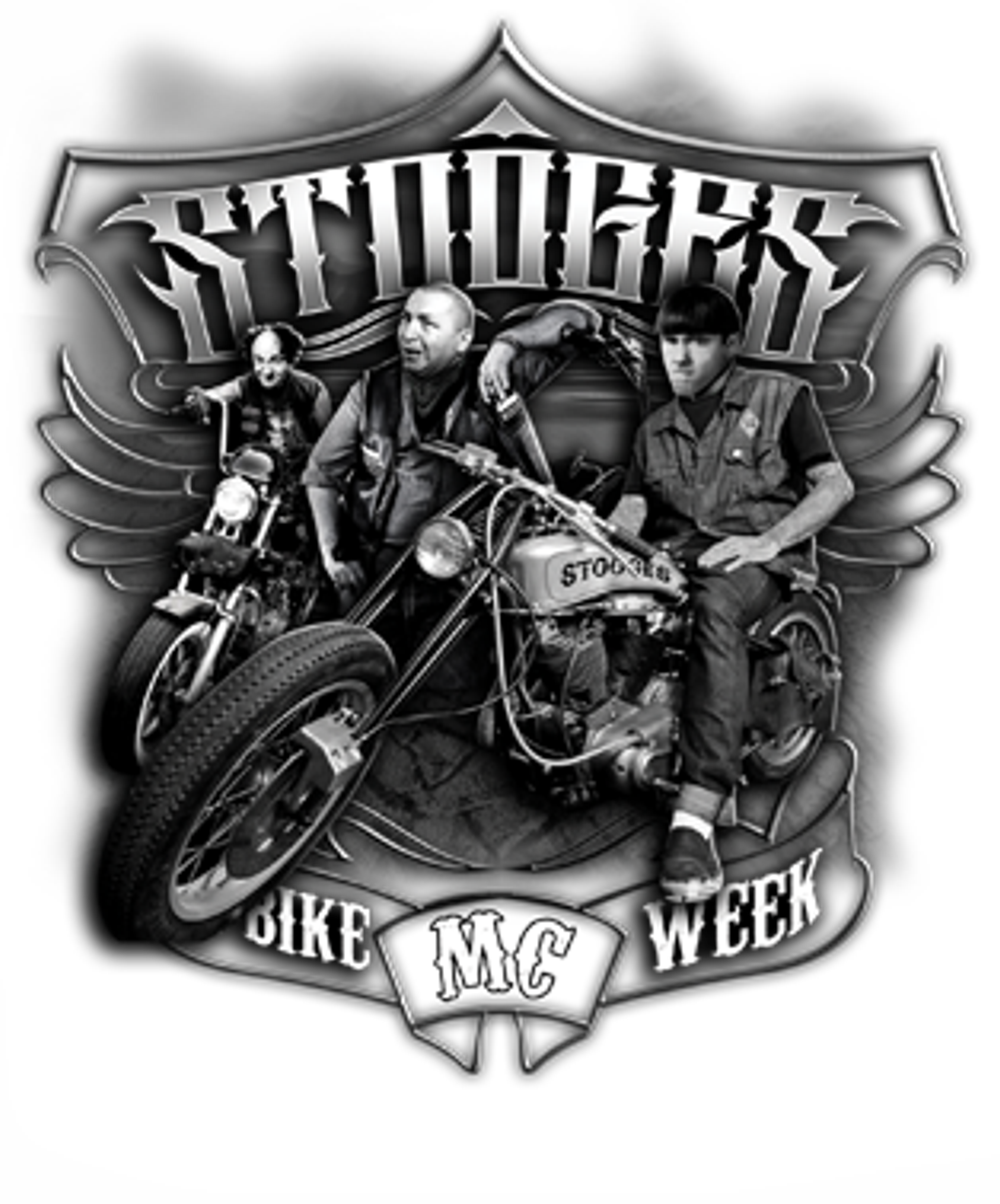 Three Stooges - Bike Week T-Shirt