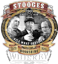 Three Stooges Moonshine Whiskey Cooling Performance Long Sleeve Crew