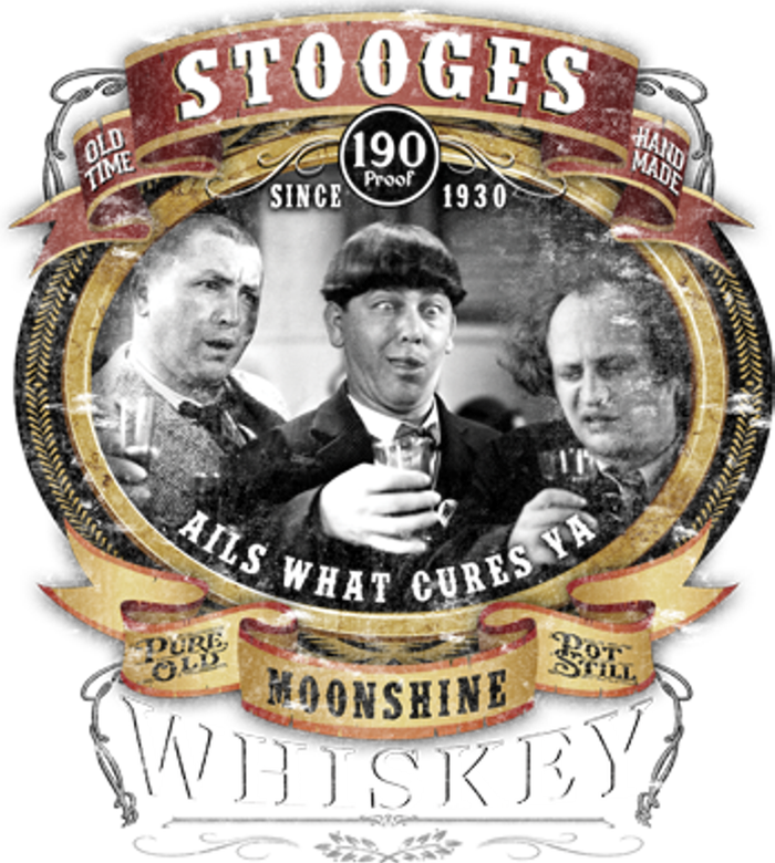 Three Stooges Moonshine Whiskey Cooling Performance Long Sleeve Crew