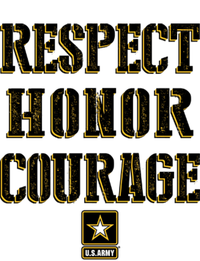 U.S. Army Respect Honor Courage Long Sleeve Shirt