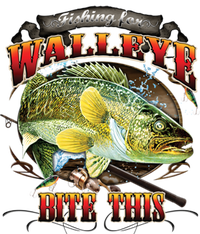 Bite This Walleye Fishing Mousepad