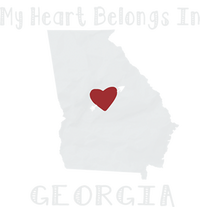 My Heart Belongs In Georgia Grommeted Golf Towel