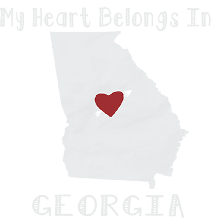 My Heart Belongs In Georgia Grommeted Golf Towel