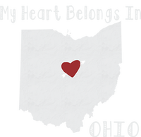 My Heart Belongs In Ohio Women's Perfect Tri Tunic Long Sleeve Shirt