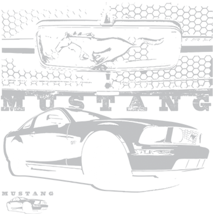 Mustang With Grill Ford T-Shirt