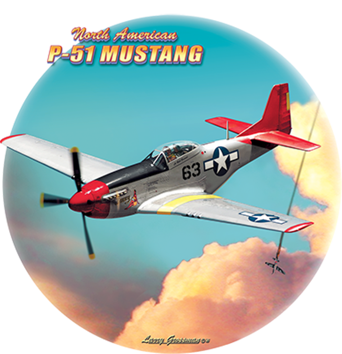 Larry Grossman - P-51 Mustang Plane Women's T-Shirt