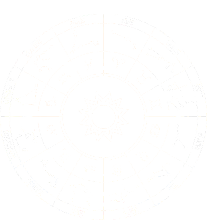 Astrology - Zodiac circle with astrology sings  Dry Zone Grid Polo