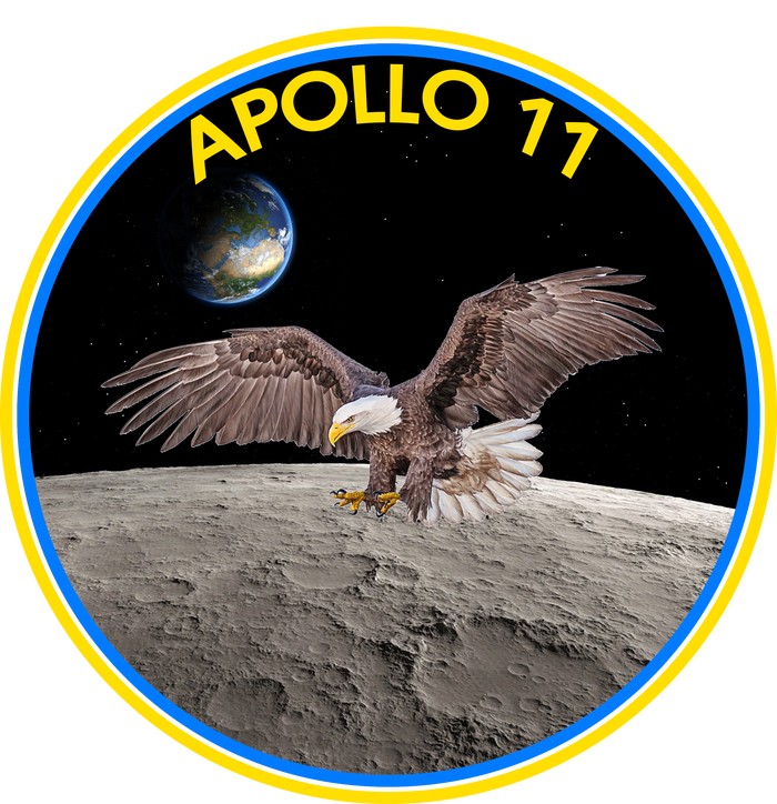 Apollo 11 Emblem Moon Landing Bald Eagle Coaster