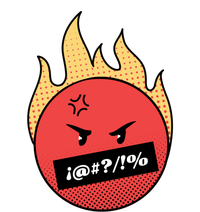 Angry Flaming Emoji T-Shirt