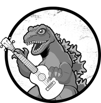 Acoustic Guitar Dinosaur Tall Long Sleeve T-Shirt