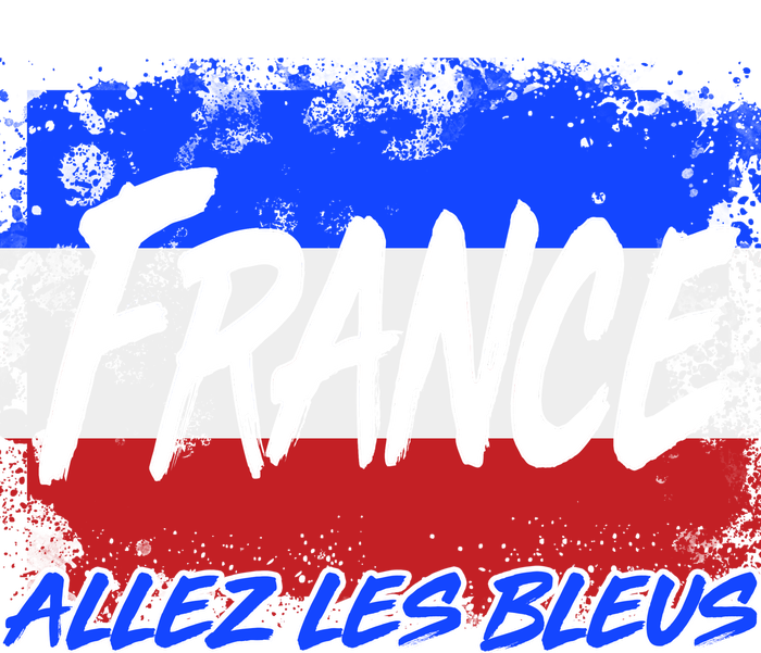 France Team Flag Allez Les Bleus Soccer Ladies Essential Tank