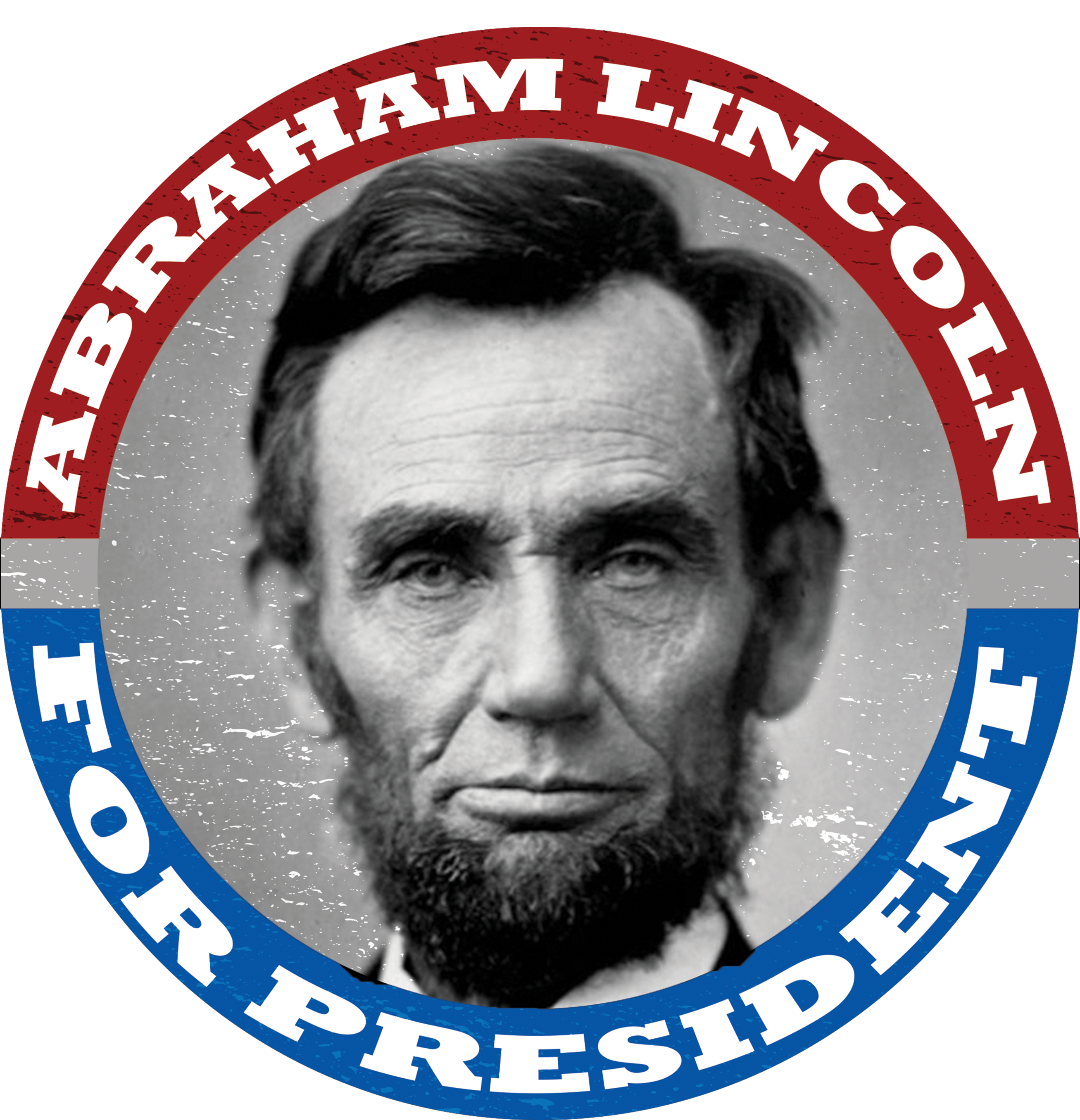 Abraham Abe Lincoln For President Retro Ceramic Bell Ornament