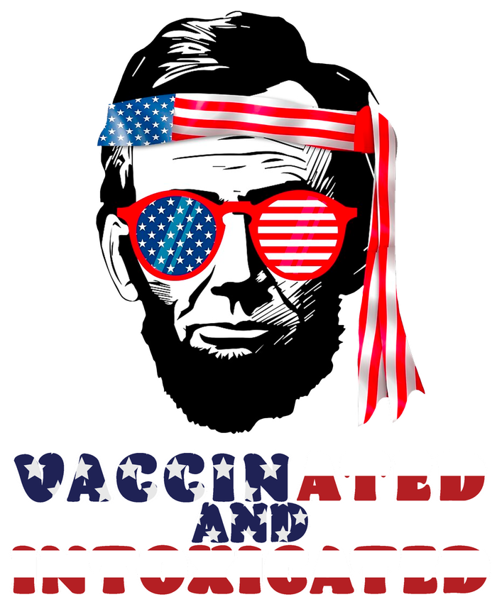 Abe Lincoln Vaccinated & Intoxicated Cooling Performance Long Sleeve Crew