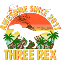 Awesome Since 2017 Tree Rex 3rd Birthday T-Shirt