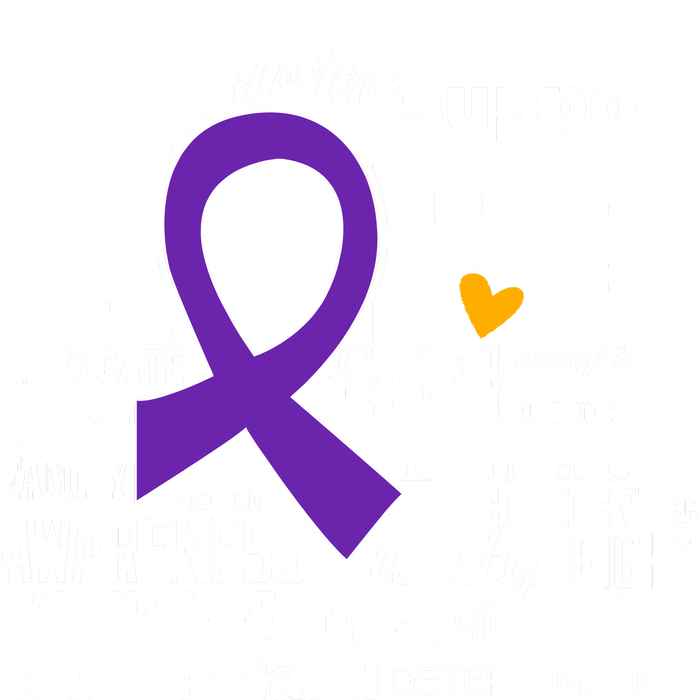 Alzheimer's Hope Love Support Women's V-Neck T-Shirt