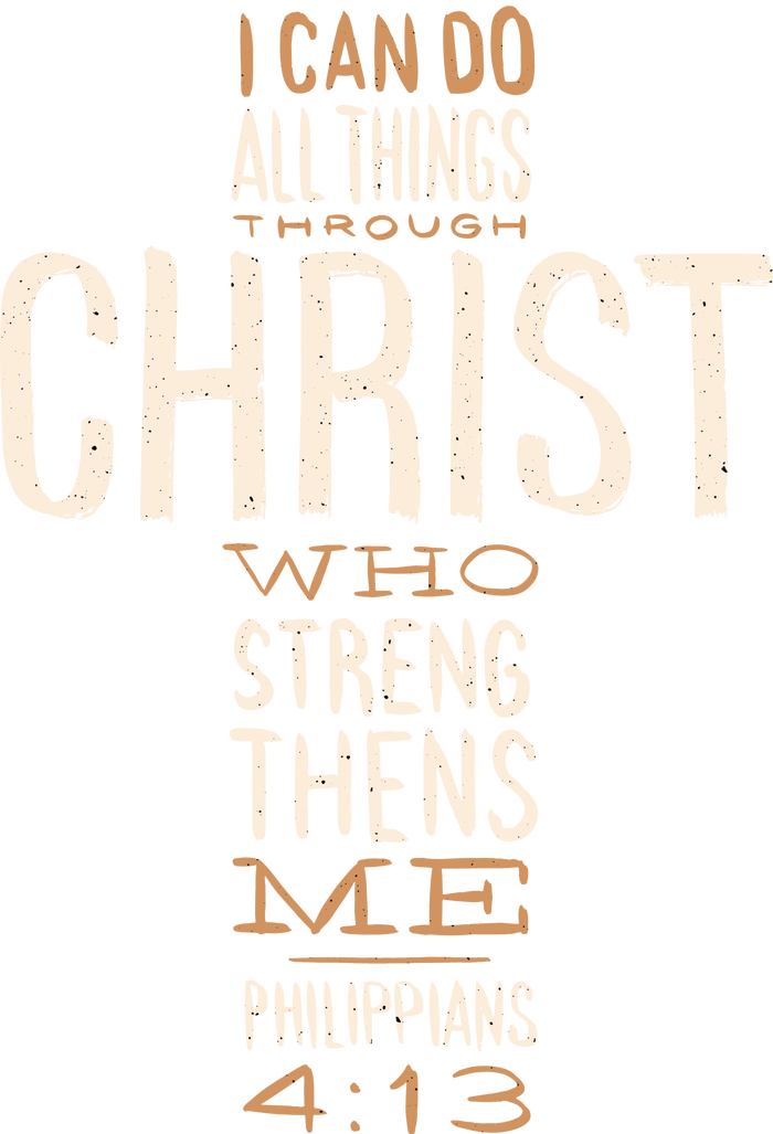 Philippians Bible Quote Cross Kids Long Sleeve Shirt