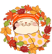 Autumn Cat Wreath Cooling Performance Long Sleeve Crew