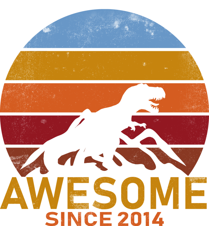 Dinosaur 8th Birthday Gift Awesome Since 2014 Women's T-Shirt