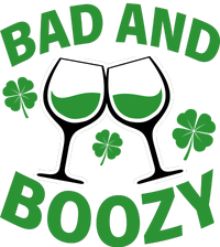 St Patrick's Day Bad and Boozy Women's Racerback Tank