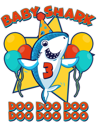 Birthday Baby Shark Doo Age 3 Performance Fleece Hoodie