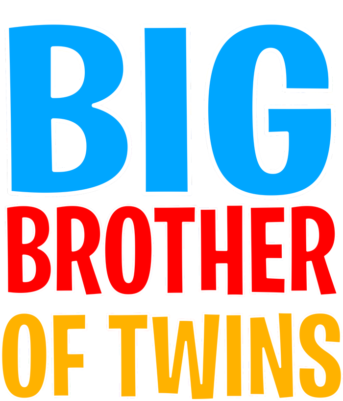 Big Brother of Twins Colorful Text Performance Fleece Hoodie