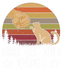 Best Cat Dad Ever Funny Cute Retro Tie-Dye T-Shirt