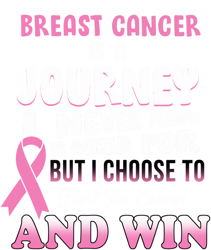 Fight The Journey And Win Breast Cancer Tie-Dye Long Sleeve Shirt