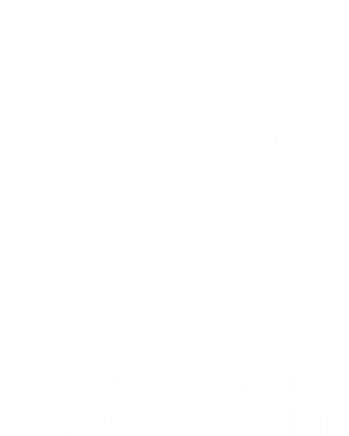 Best Dad By Par Funny Golf Dad Full-Length Apron With Pockets