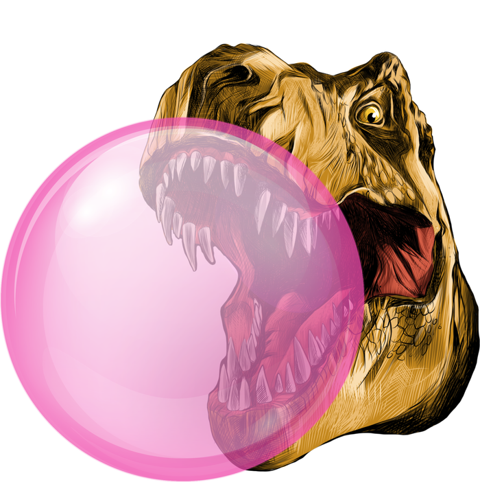 Bubble Gum T-Rex T-Shirt