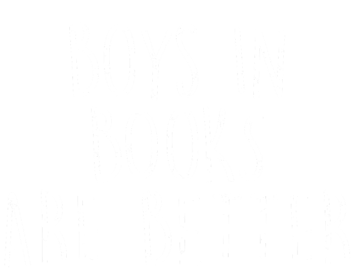 Boys In Books Are Better Funny Ceramic Bell Ornament