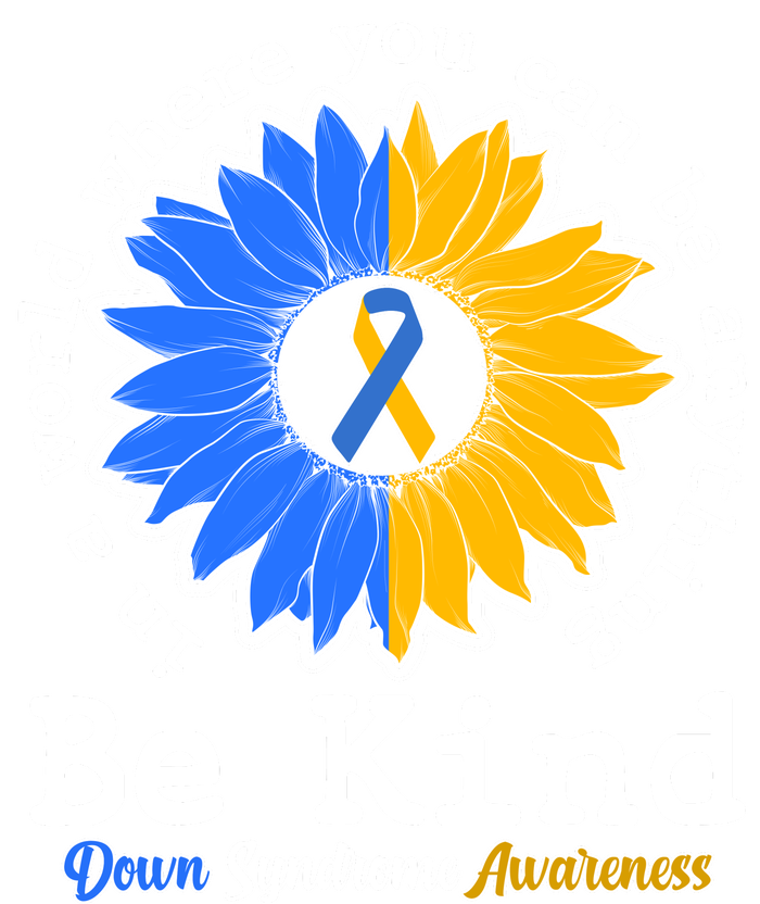 Be Kind Sunflower Ribbon Down Syndrome Awareness Toddler T-Shirt