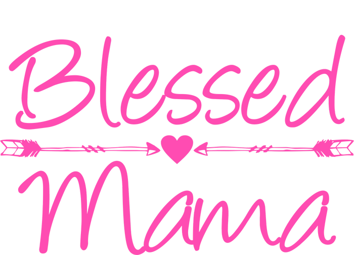 Blessed Mama Heart Arrows Mom Performance Sprint T-Shirt