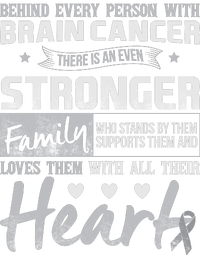 Brain Cancer Awareness Strong Family T-Shirt