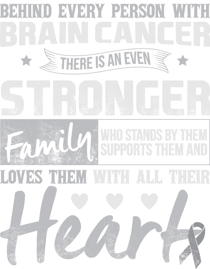 Brain Cancer Awareness Strong Family T-Shirt