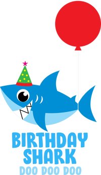 Cute Birthday Shark Doo Doo Doo  Baby Bodysuit