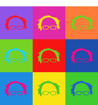 Bernie Sanders Hair Minimalist Pop Art Dry Zone Grid Polo