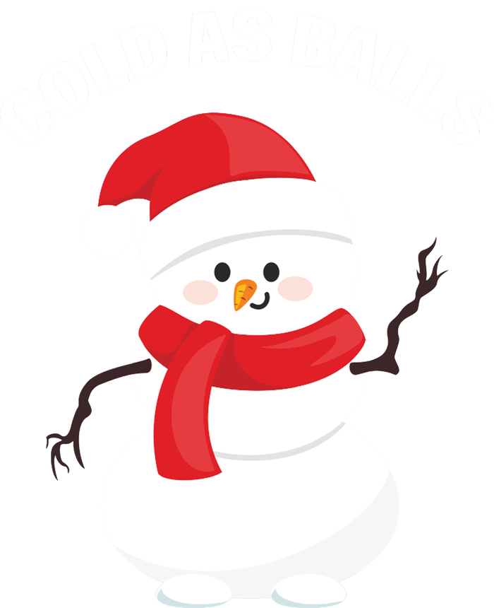 Cold As Balls Winter Snowman Ladies Essential Tank