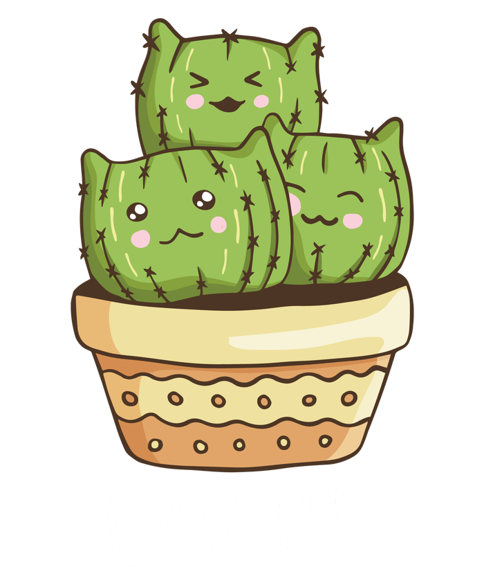 Cute Cactus Three Cats Women's T-Shirt