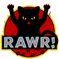 Parody Cat Rawr Logo Performance Sprint T-Shirt