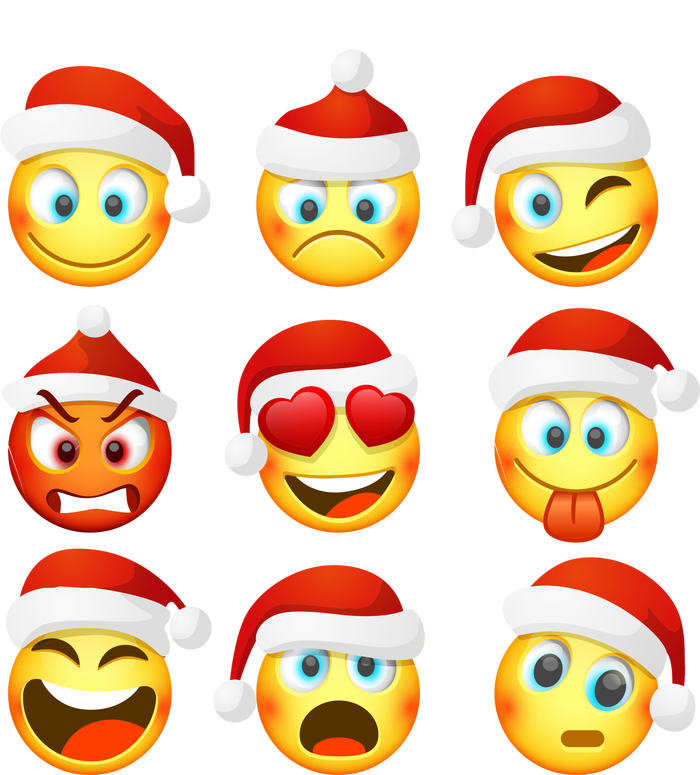 Christmas Emoji's Smiley T-Shirt