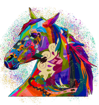 Colorful Horse Head Pattern Button