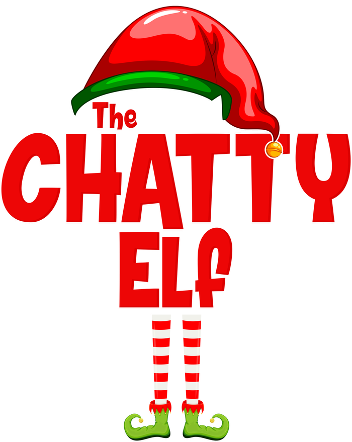 The Chatty Elf Christmas Long Sleeve Pajama Set