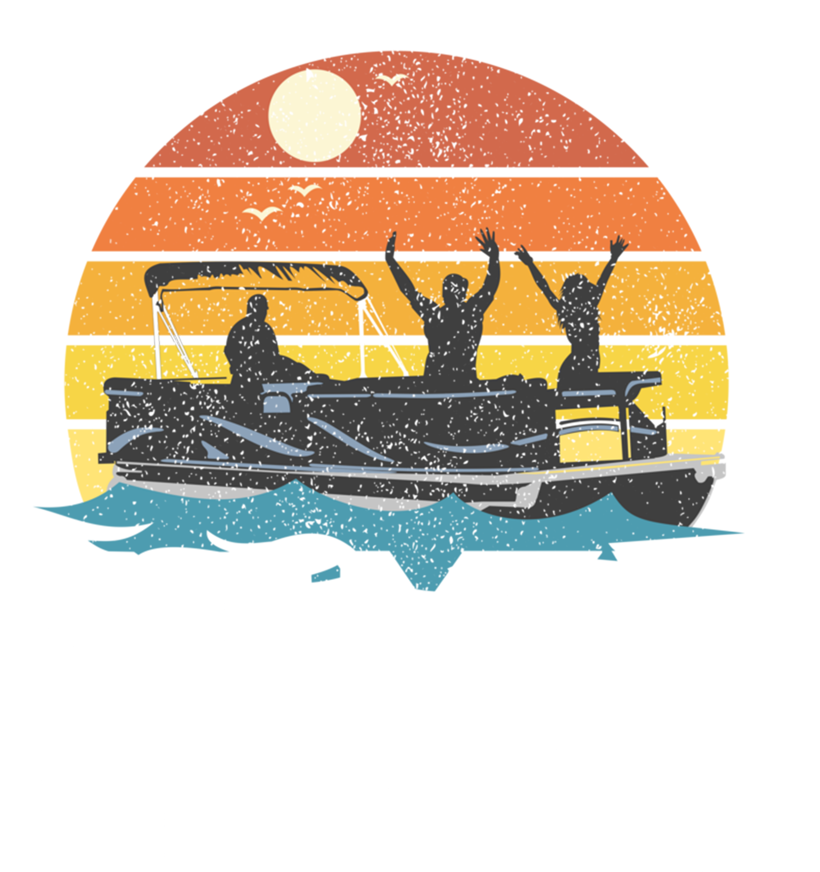 Comin In Hot Pontoon Boat Gif Funny Boating Lake Gift For Dad Gift Tie-Dye Long Sleeve Shirt